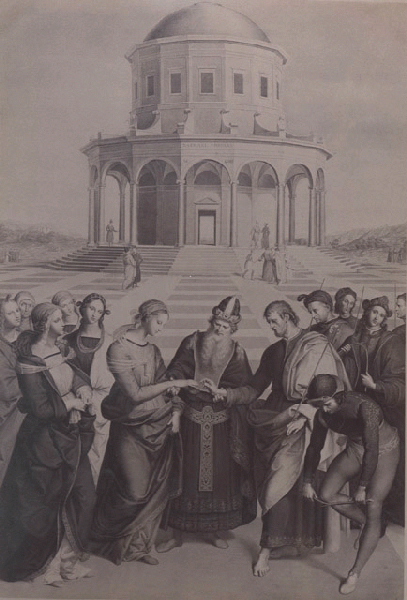 Raphaël, Le mariage de la Vierge, Milan, Accademia