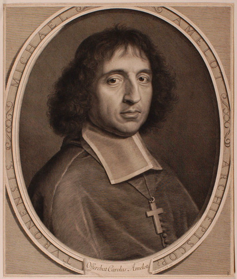 (Michel) archevêque de Tours (Paris, 1624 ; Tours, 1687) dans un ovale tronqué