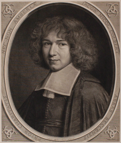 Colbert (Jacques Nicolas) archevêque de Rouen (Paris, 1655 ; Paris, 1707) dans un ovale tronqué