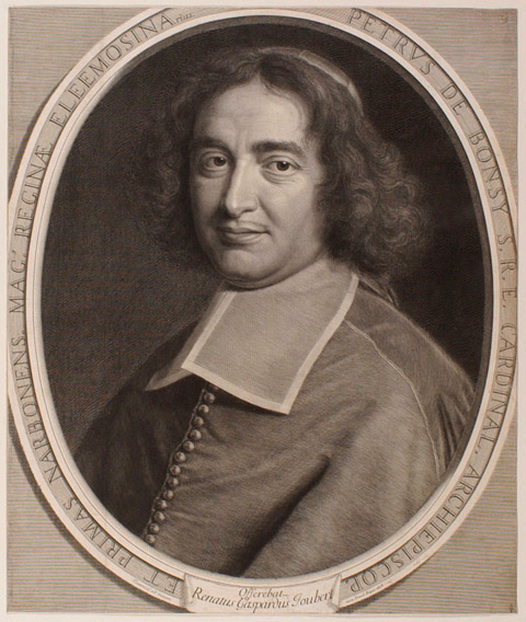 Bonzi (Pierre de) Cardinale archevêque de Narbonne (Florence, 1631 ; Montpellier, 1703) dans un ovale tronqué