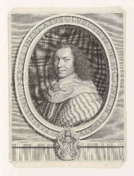 Louis de Bailleul (1622 ; 1701) Président à Mortier au Parlement de Paris dans un ovale