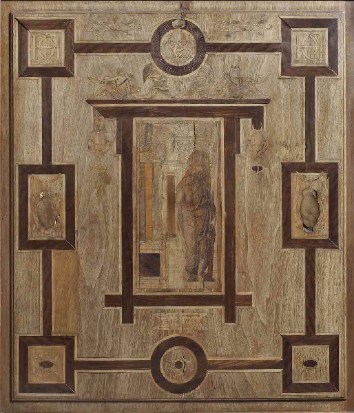 Saint Jacques le Mineur, panneau de marqueterie provenant de la chapelle d'Ecouen