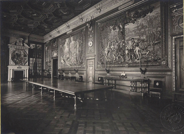 Vue de la galerie des Cerfs du château de Chantilly