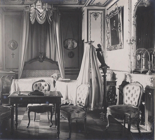 Vue de la chambre de la duchesse d'Aumale
