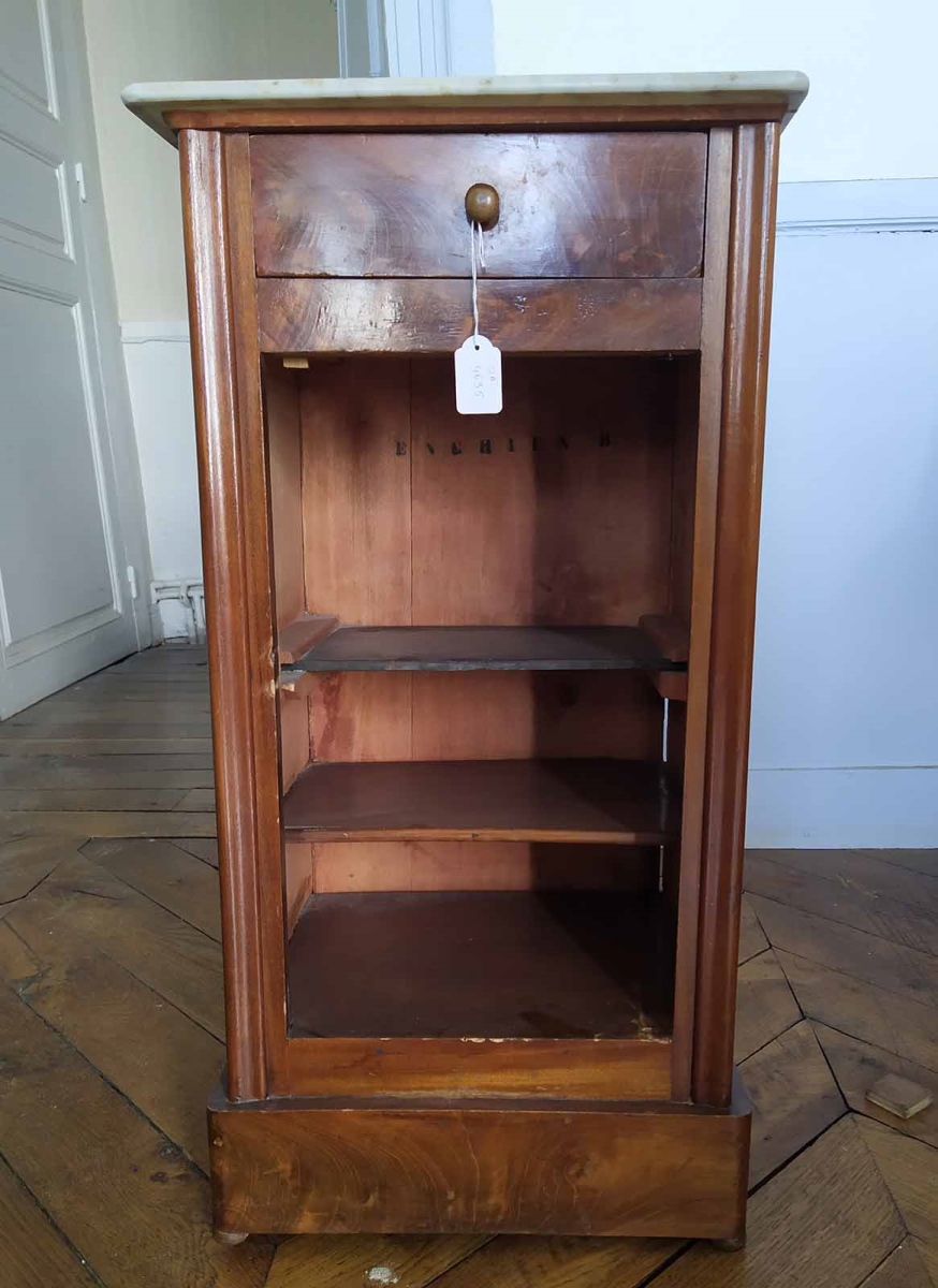 Table de chevet marbre blanc