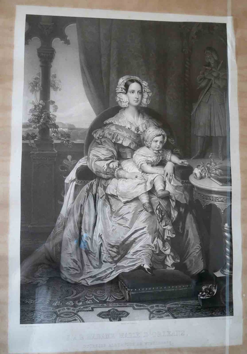 SAR Madame Marie d'Orléans, duchesse de Wurtemberg  et son fils Philippe