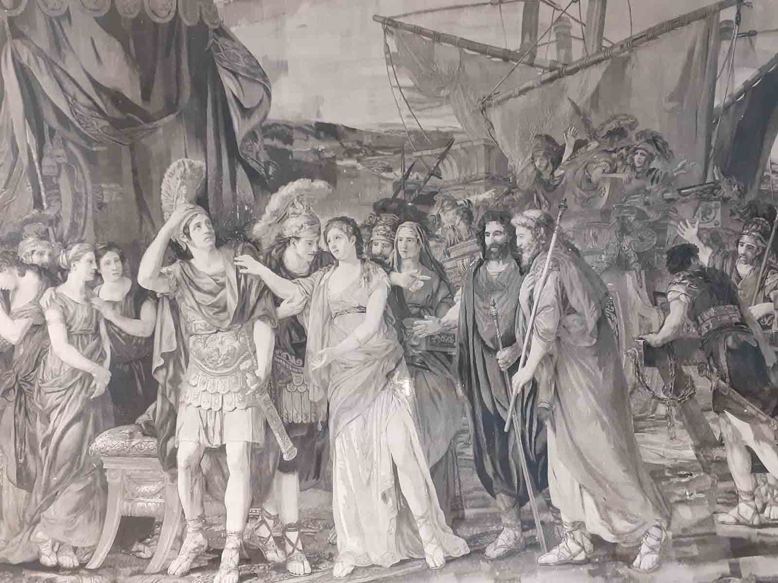 Briséis emmenée de la tente d'Achille, tapisserie des Gobelins