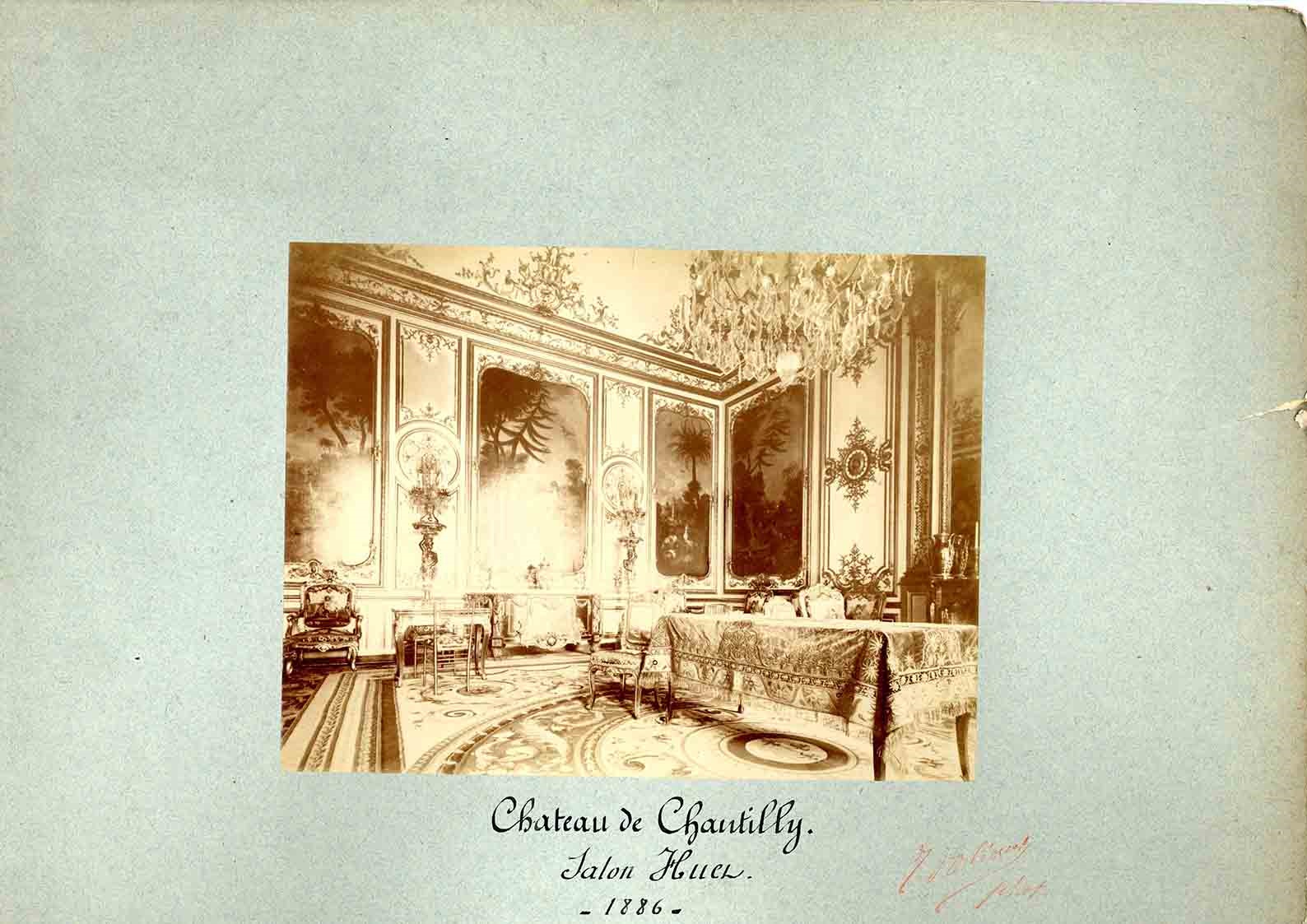 Vue de la chambre de M. le Prince au château de Chantilly