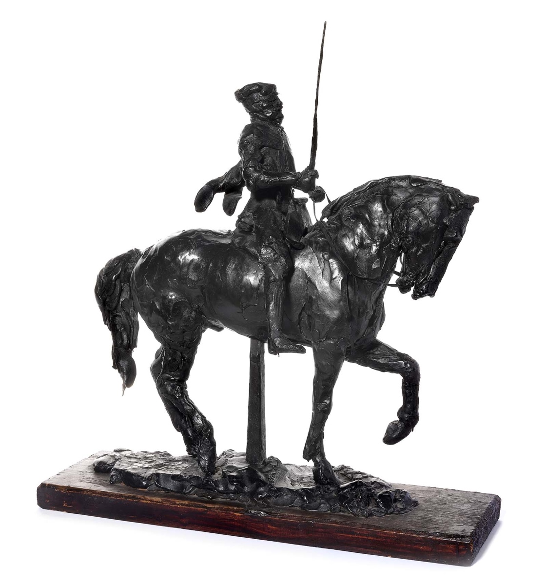 Groupe équestre en cire représentant le connétable Anne de Montmorency (1493-1567)