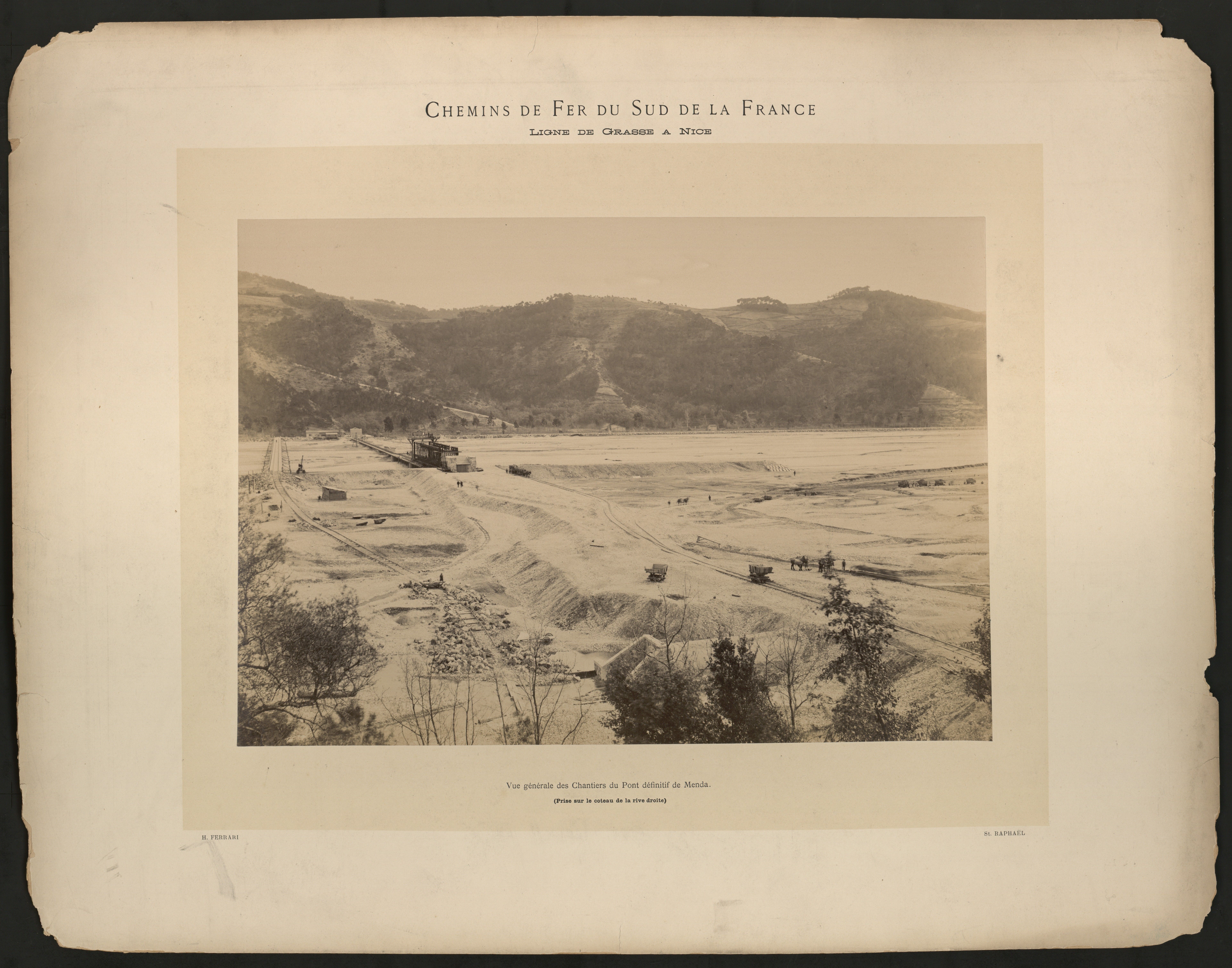 “Chemin de fer de Sud de la France, Ligne Grasse à Nice”