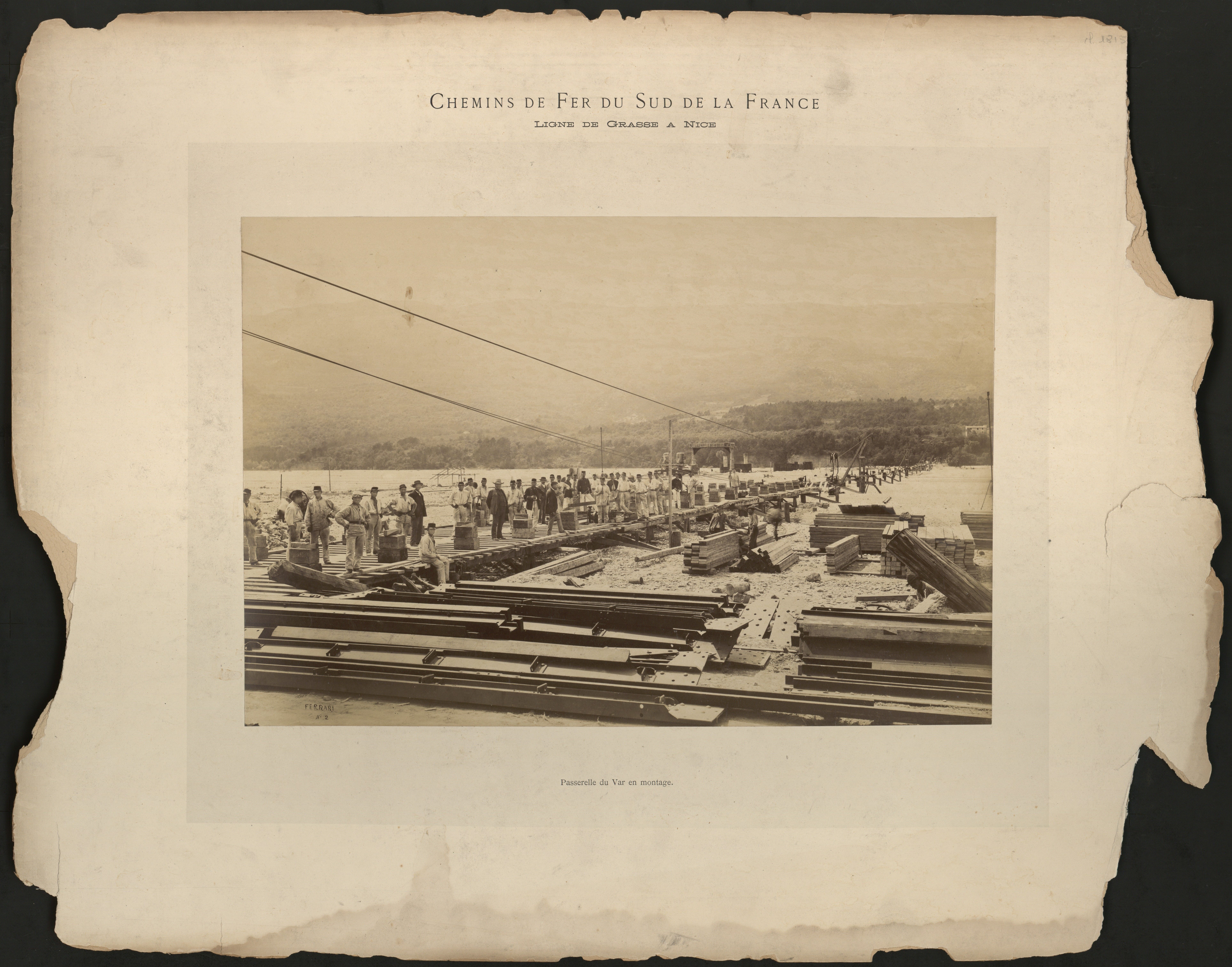 Passerelle du Var en montagne