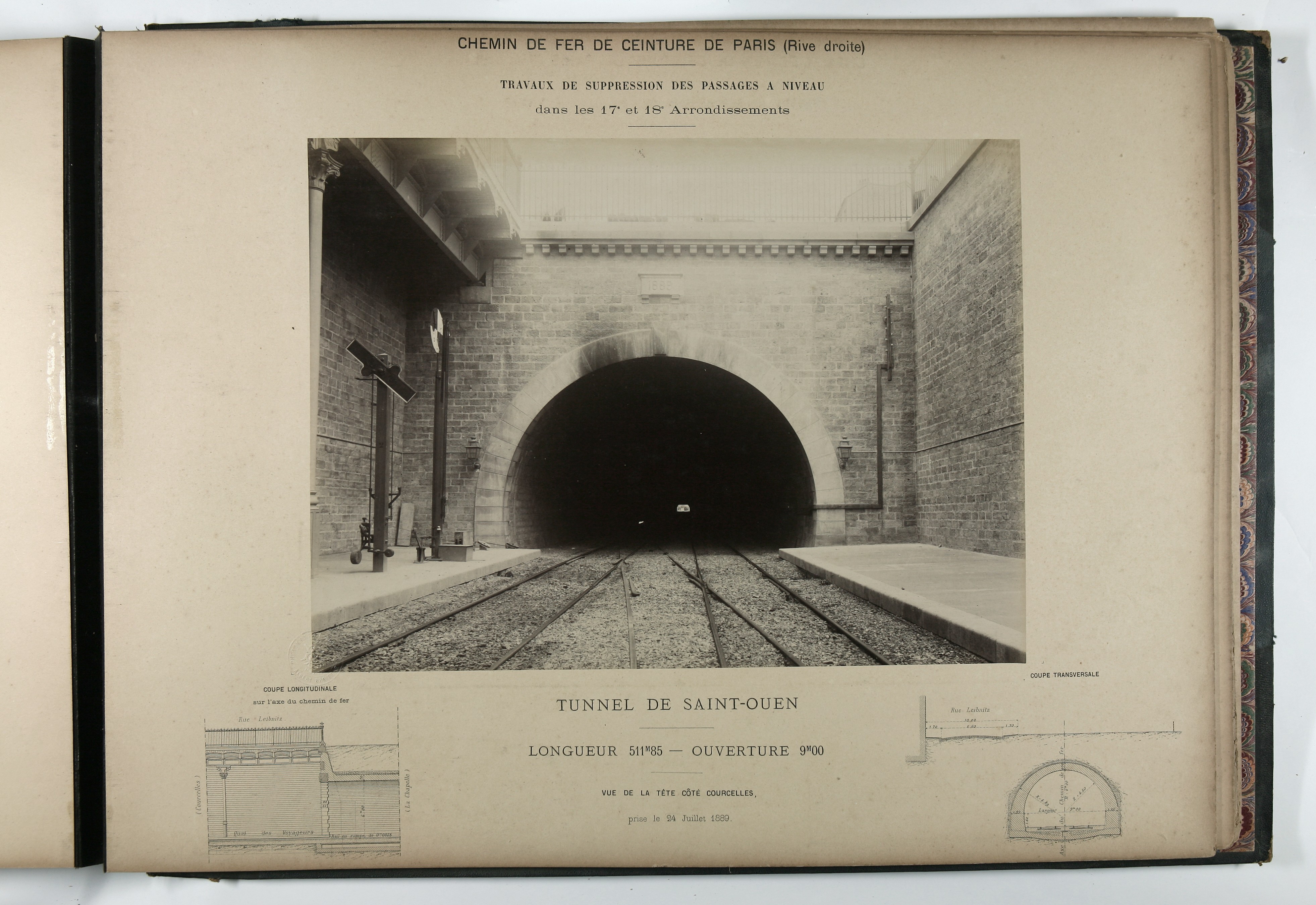 Syndicat du chemin de fer de ceinture de Paris. Suppression des passages à niveau dans le 17ème et 18ème arrondissement