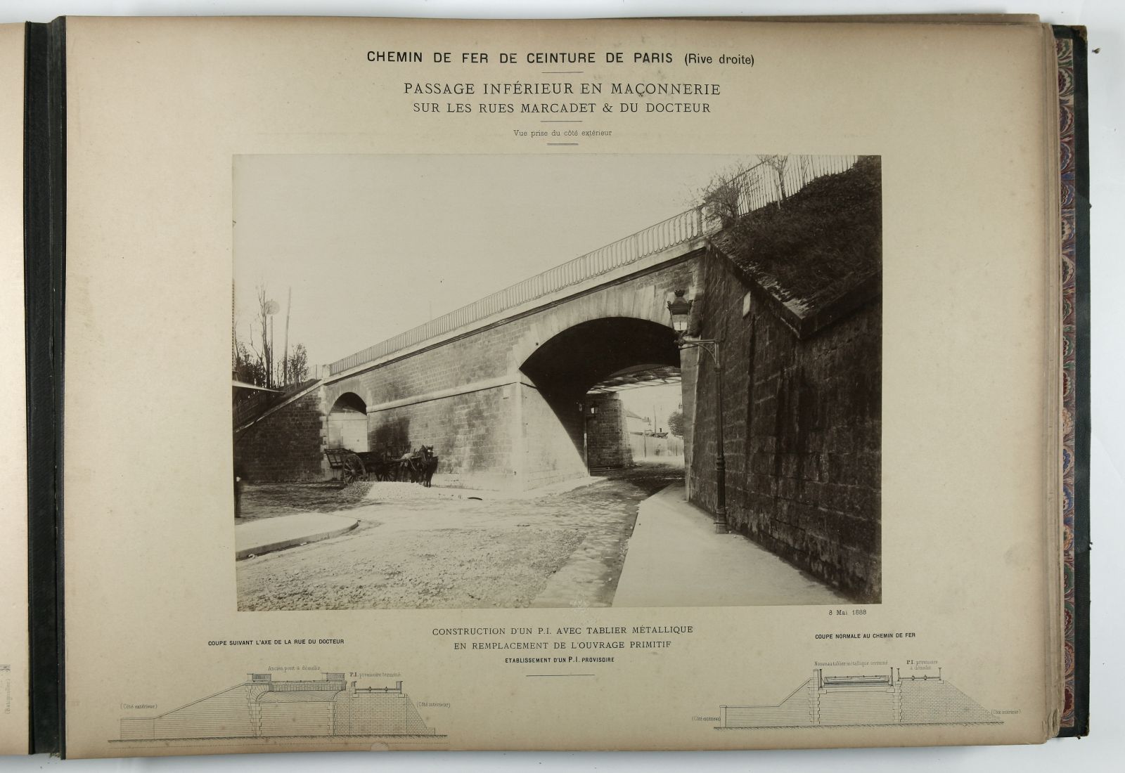 Syndicat du chemin de fer de ceinture de Paris. Suppression des passages à niveau dans le 17ème et 18ème arrondissement