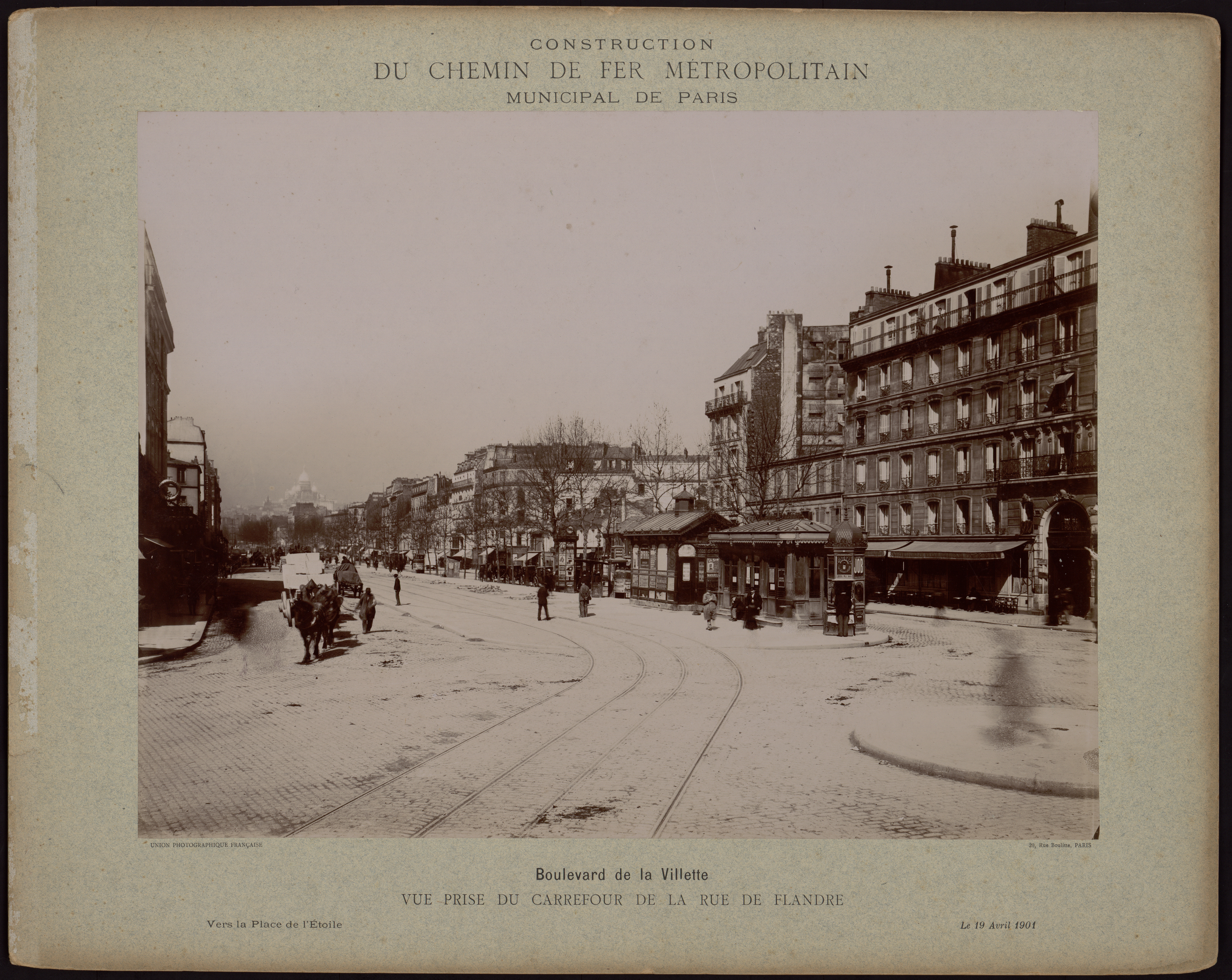 Construction du chemin de fer métropolitain municipal de Paris