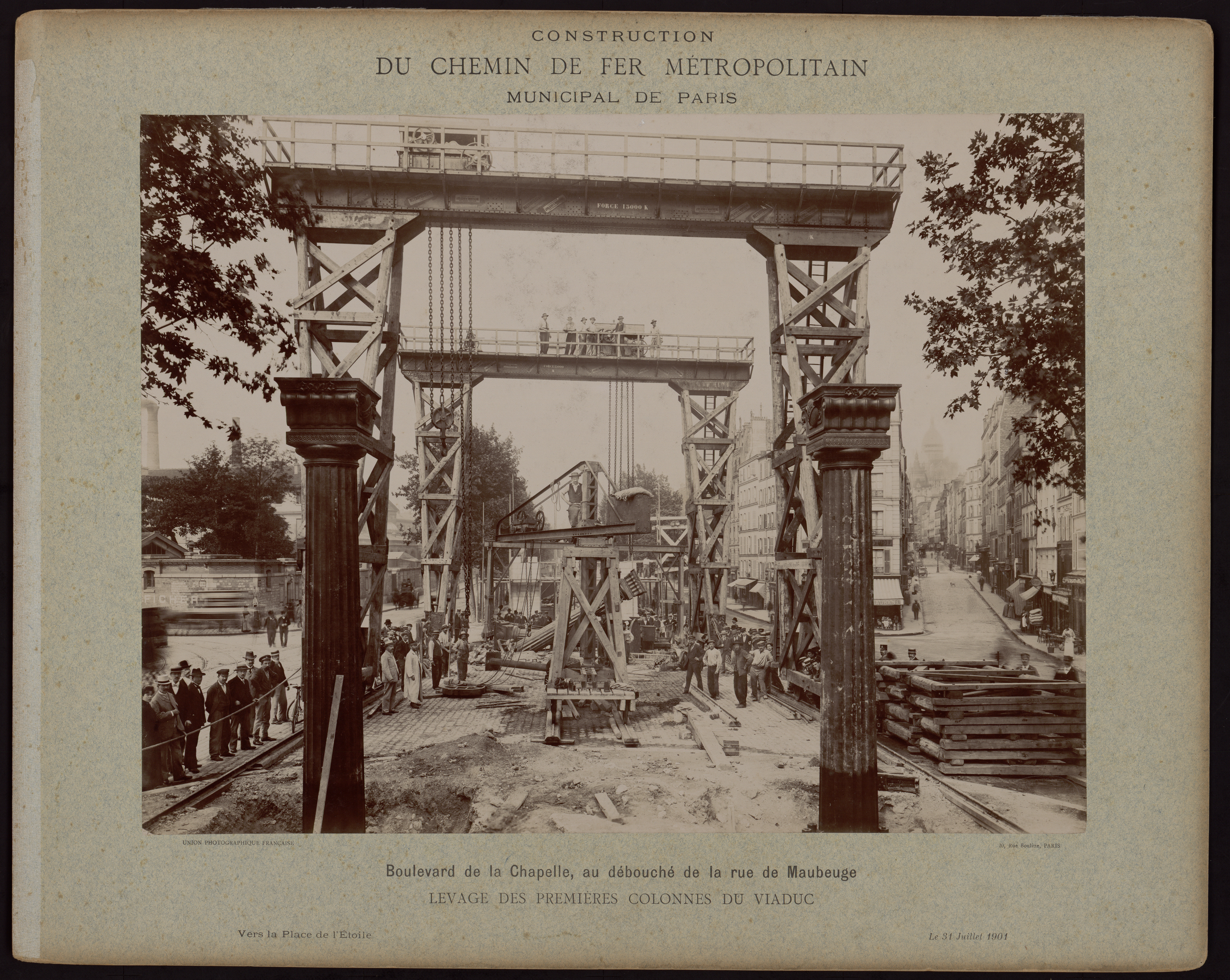 Construction du chemin de fer métropolitain municipal de Paris