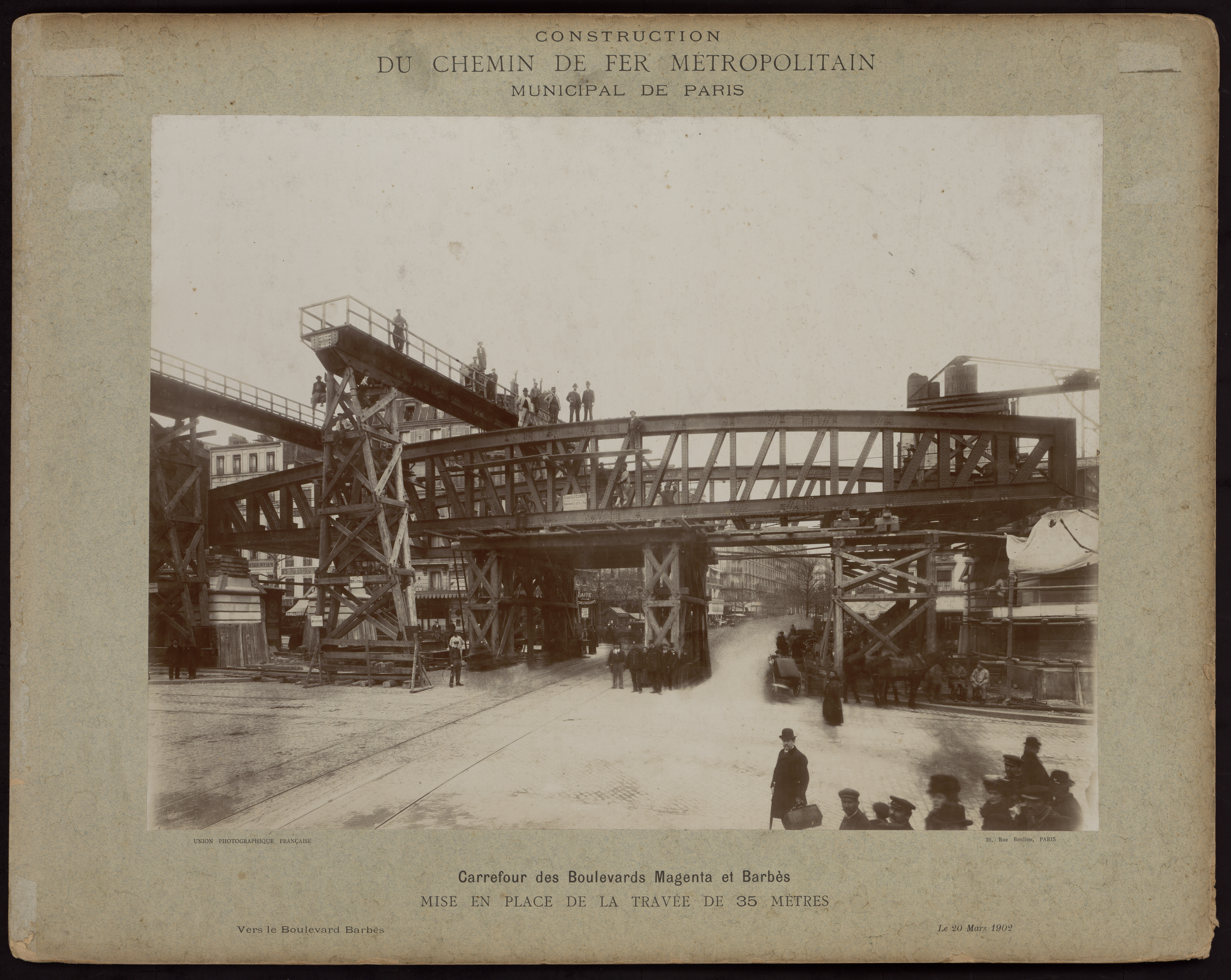 Construction du chemin de fer métropolitain municipal de Paris