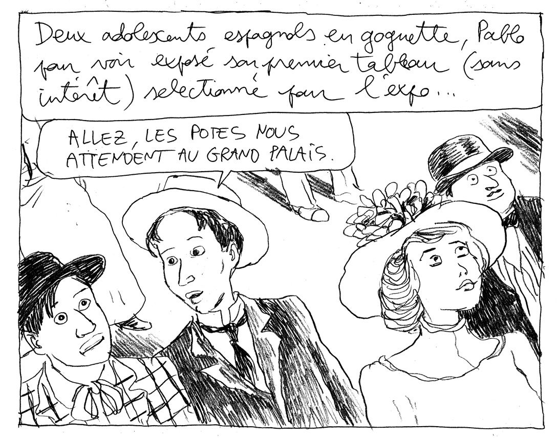 Picasso, 1. Max Jacob, “Deux adolescent espagnols en gognette...”