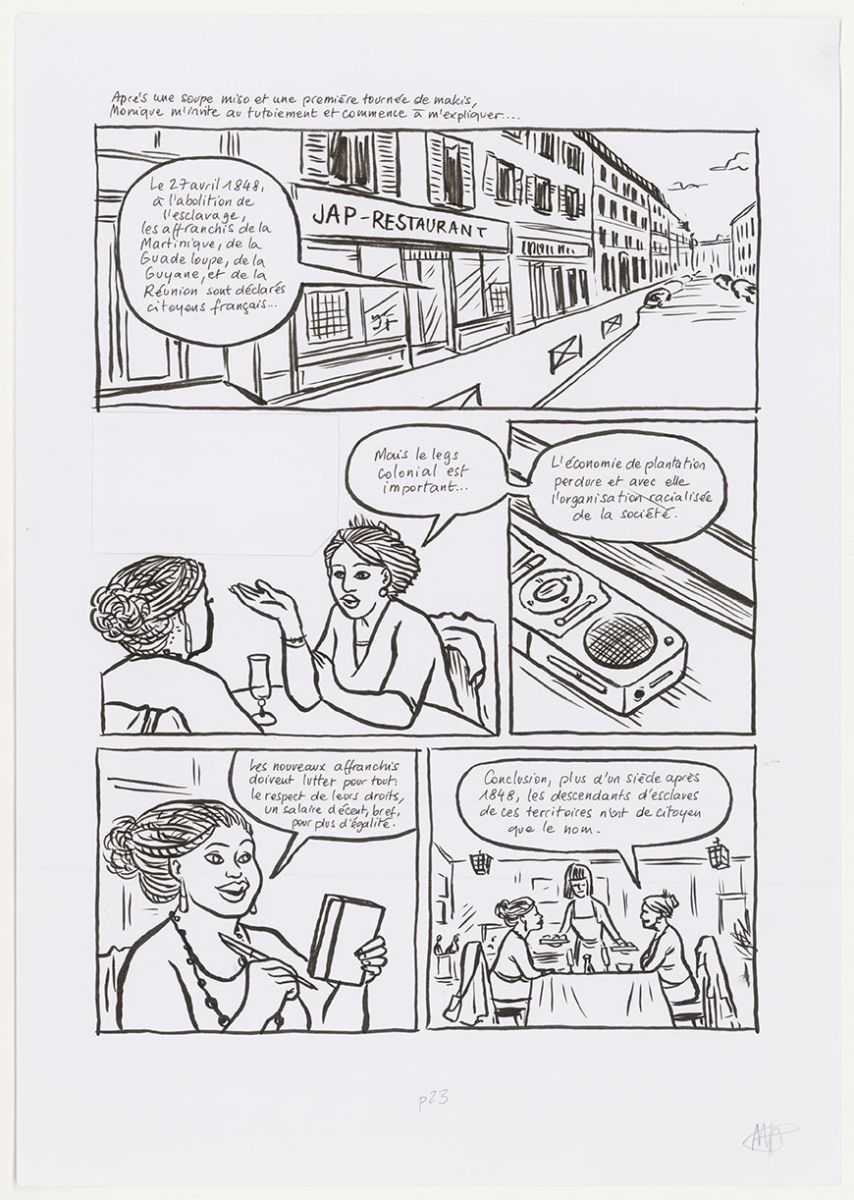 Planche originale du roman graphique « Peyi An Nou », planche 23