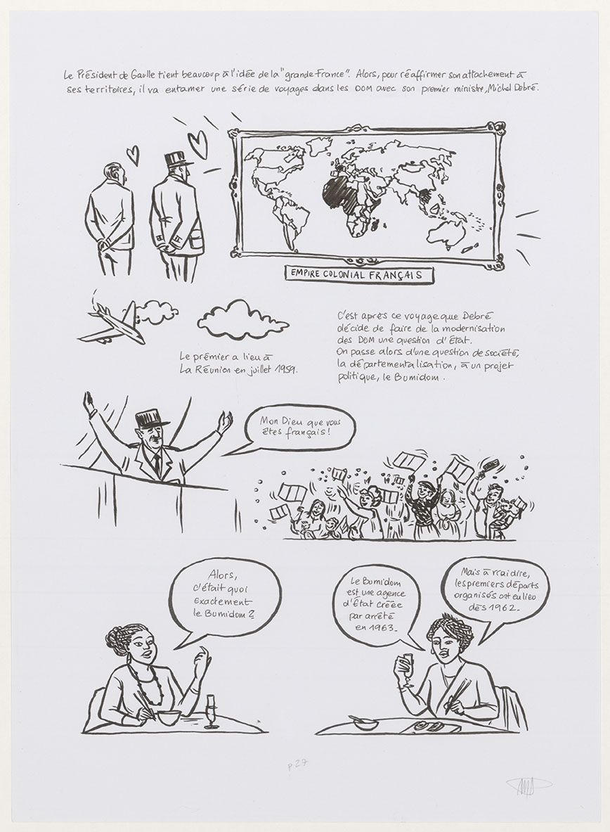 Planche originale  du roman graphique       « Peyi An Nou », 2017. Pl 27