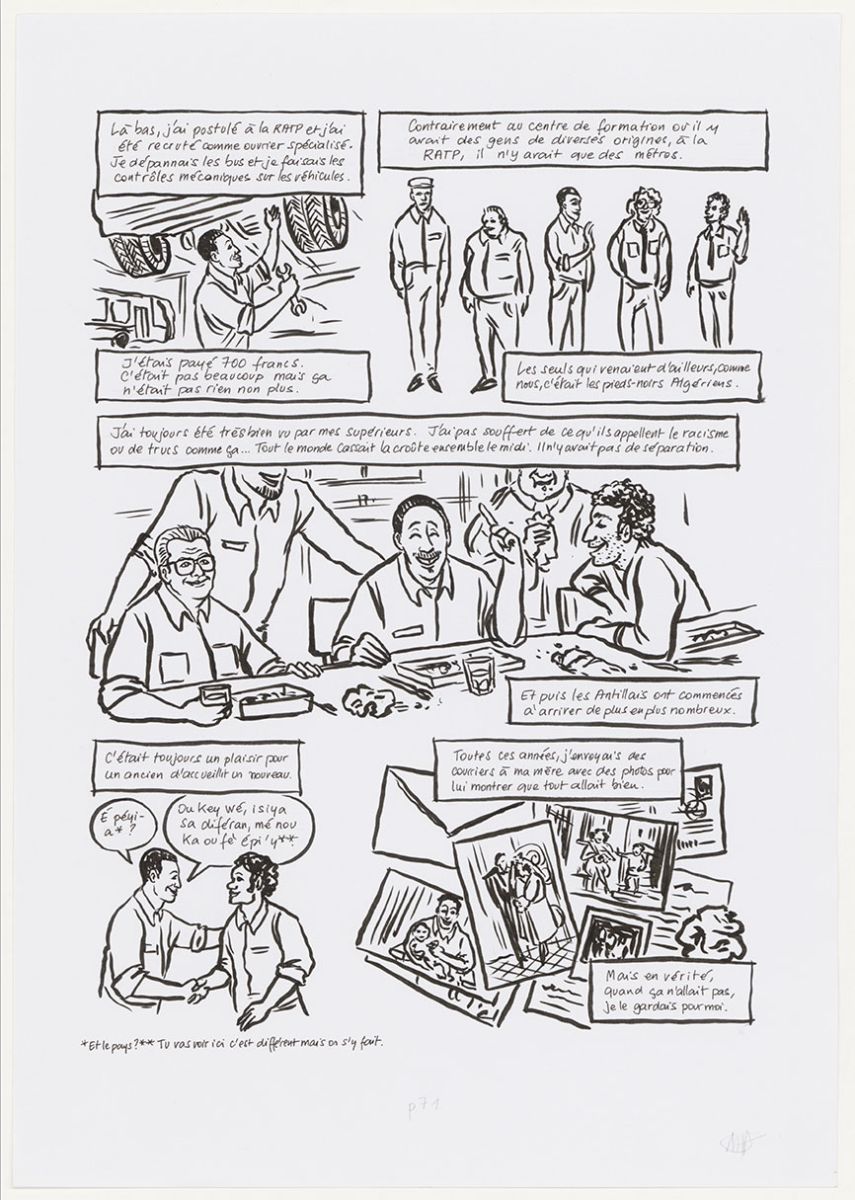 planche originale  du roman graphique       « Peyi An Nou », 2017. Pl 71