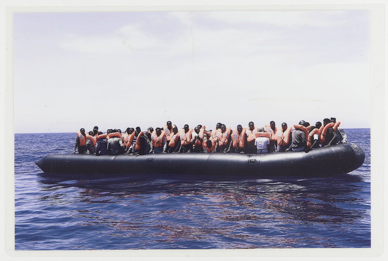 "Embarcation "rubber boat" (titre factice)