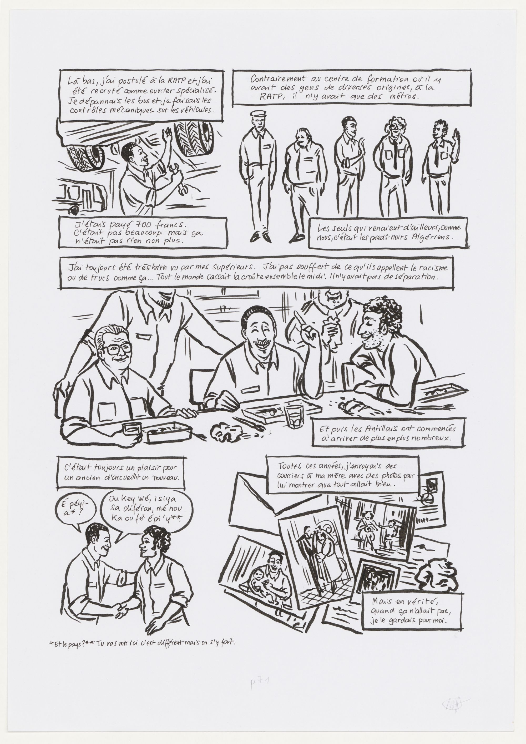 planche originale  du roman graphique « Peyi An Nou », 2017. Pl 25