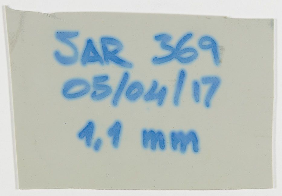 Morceau de bateau pneumatique arraisonné par l'Aquarius