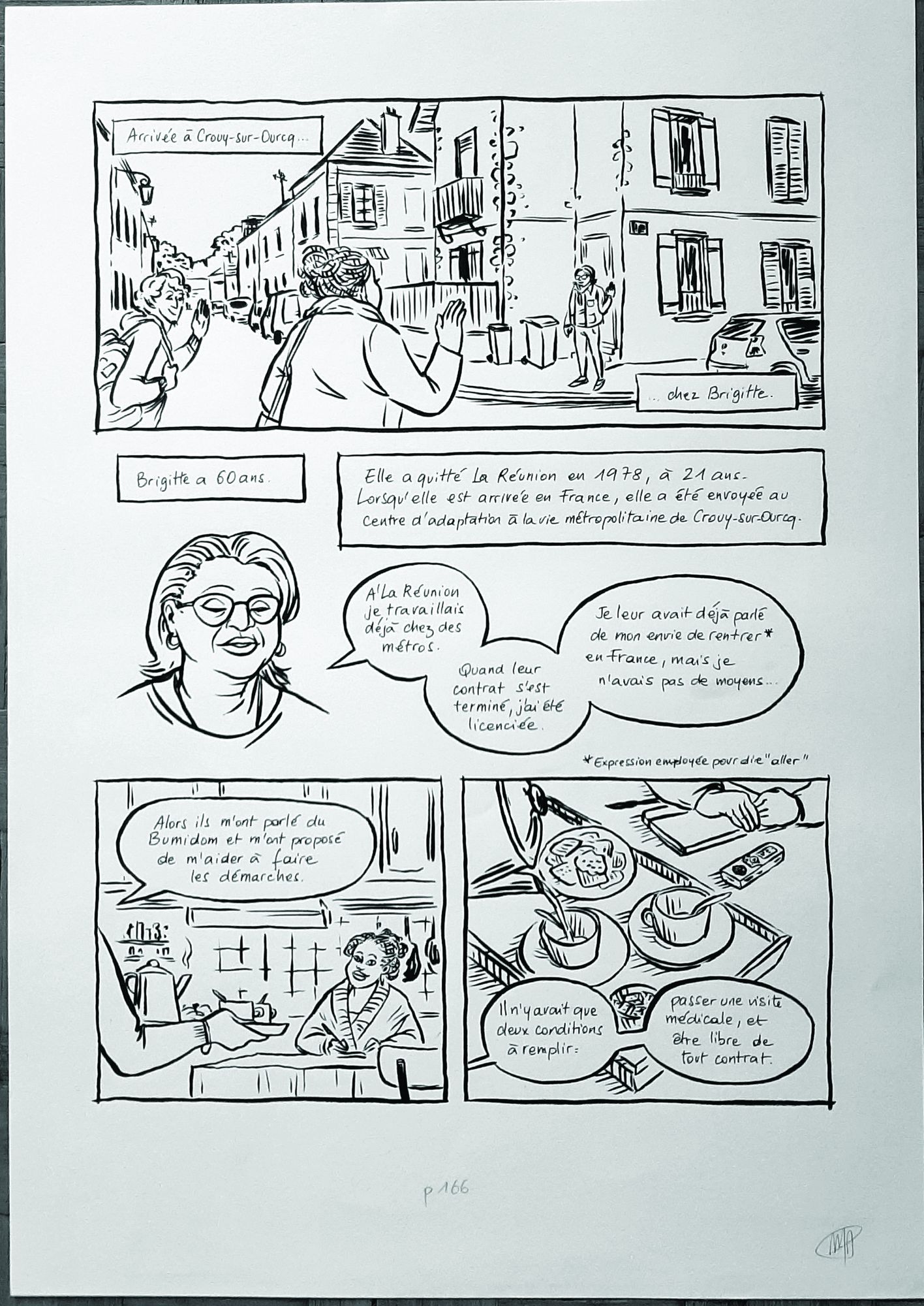 Planche originale du roman graphique « Peyi An Nou », 2017