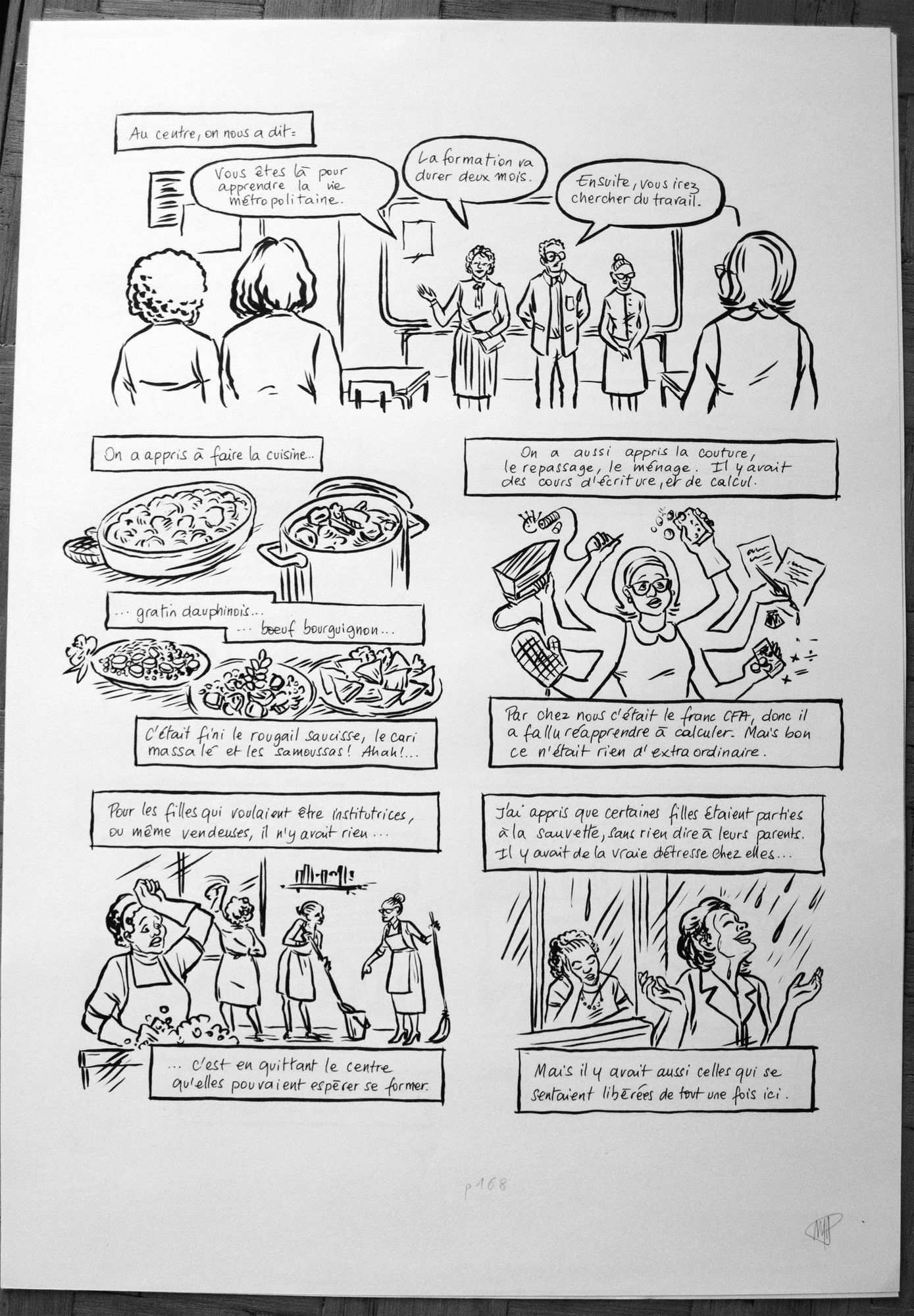 Planche originale du roman graphique « Peyi An Nou », 2017
