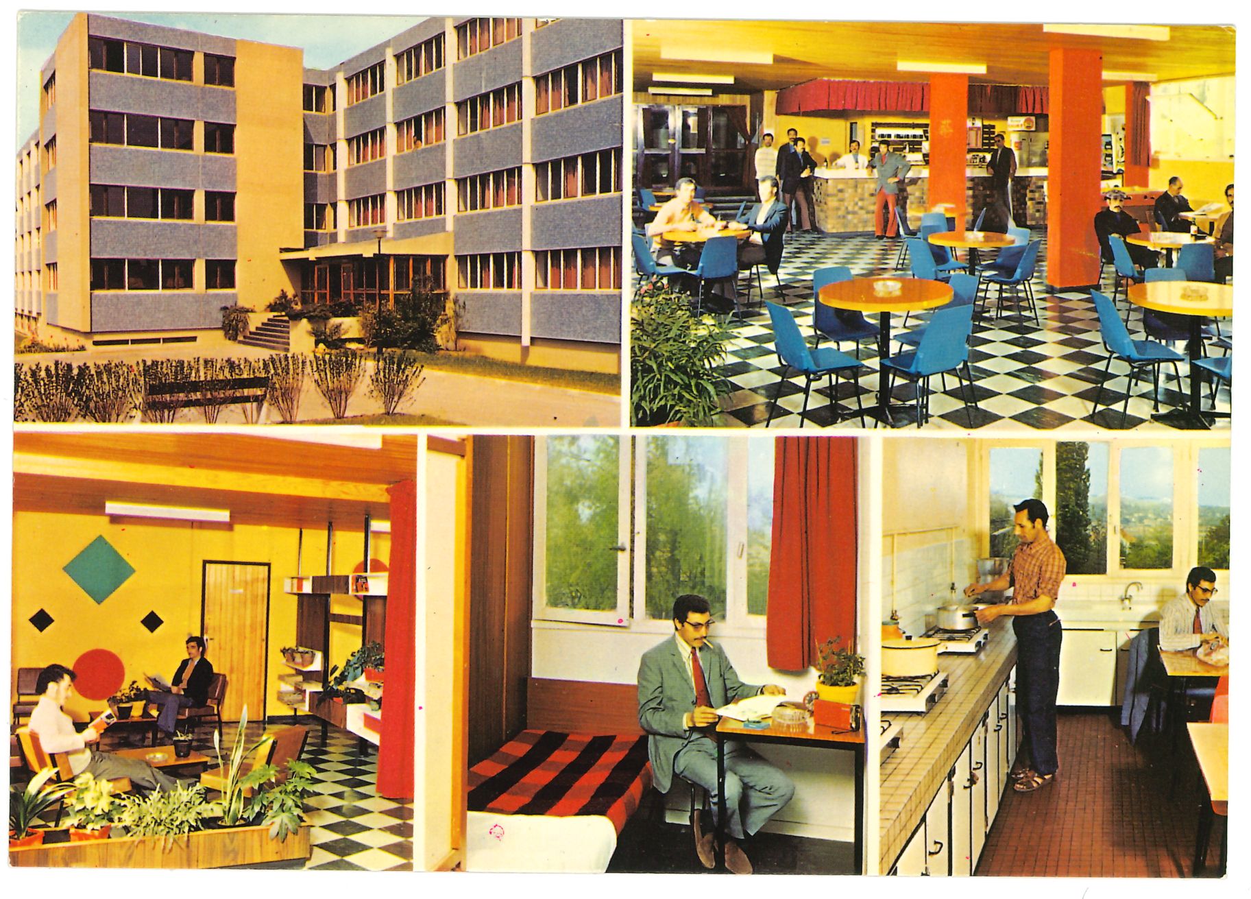 Carte postale du foyer Sonacotra d'Arpajon (rue du Docteur-Charcot)