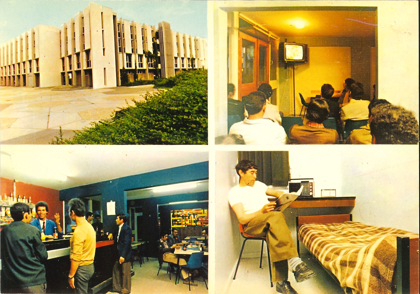 Carte postale du foyer-hôtel Sonacotra d'Echirolles (rue de Normandie)