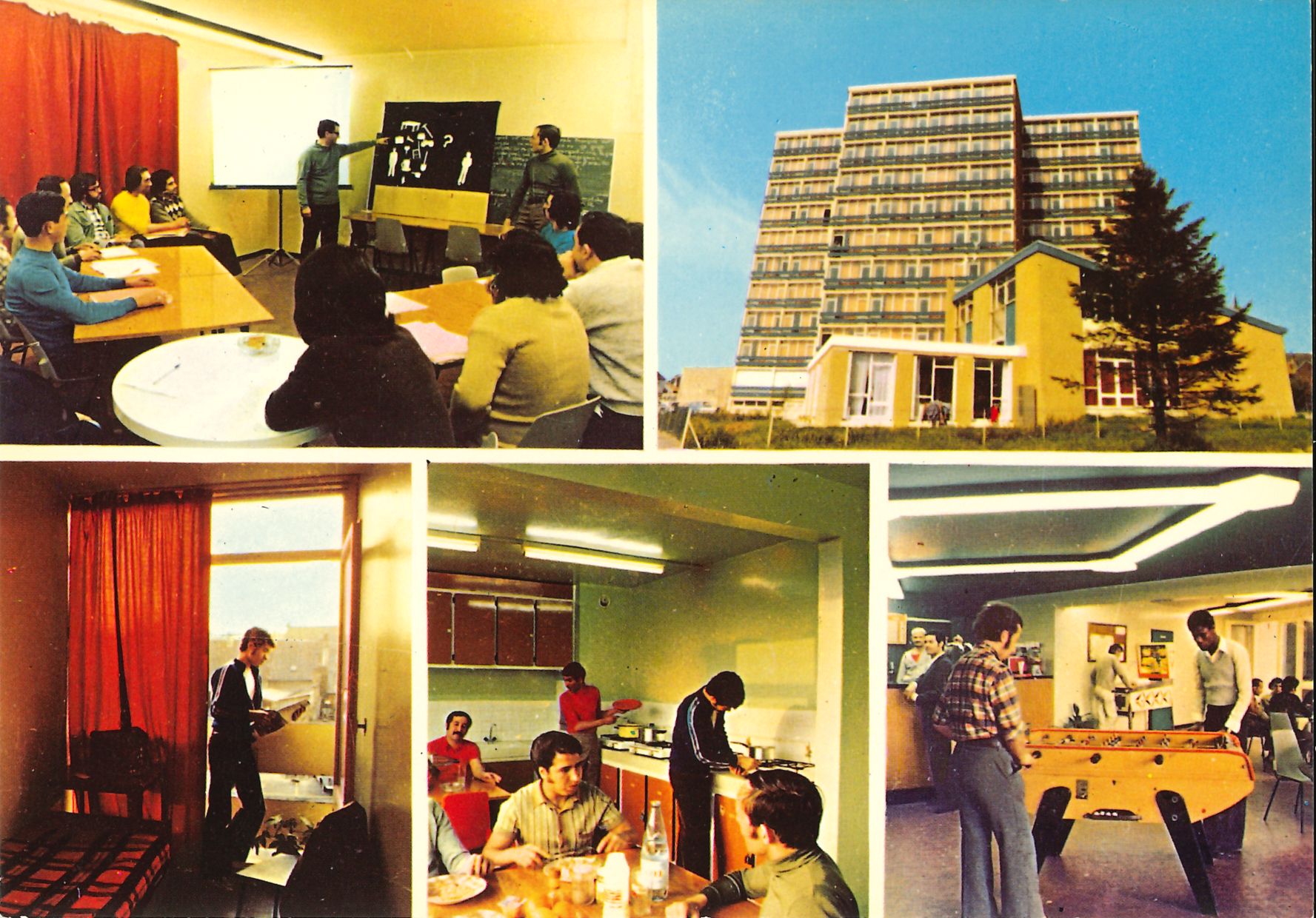 Carte postale du foyer-hôtel Sonacotra de Louvroil (Rue d'Avesnes)