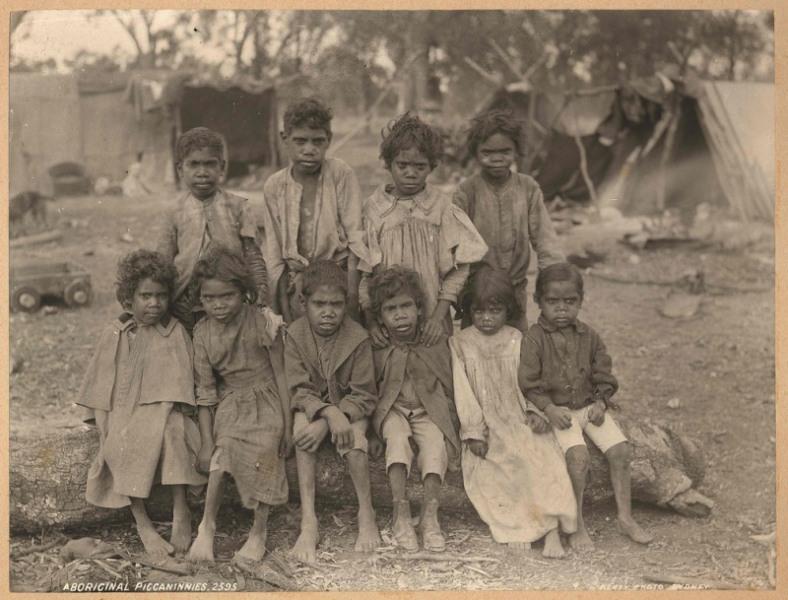 Enfants aborigènes d'Australie ; Aboriginal piccaninnies