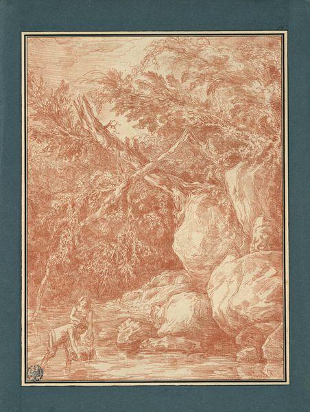 Vue d'un torrent / Hubert Robert