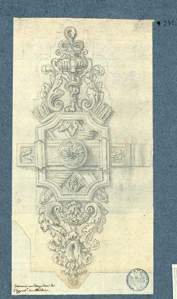 Verrou en bronze doré de l'appartement des Tuileries