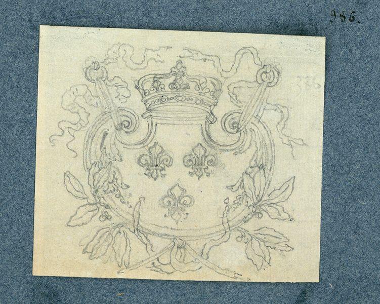 Blason royal décoré