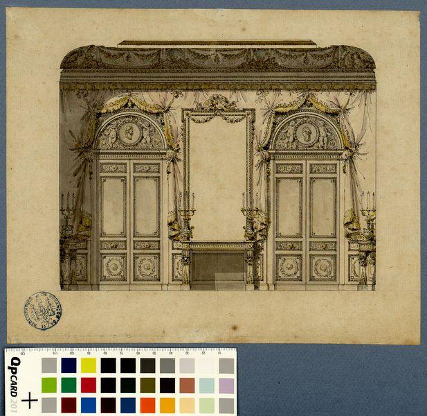 Chambre à coucher du duc d'Aumont côté de la cheminée