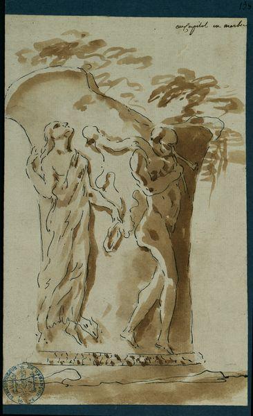 Fragment de bas-relief en marbre trouvé au Capitole