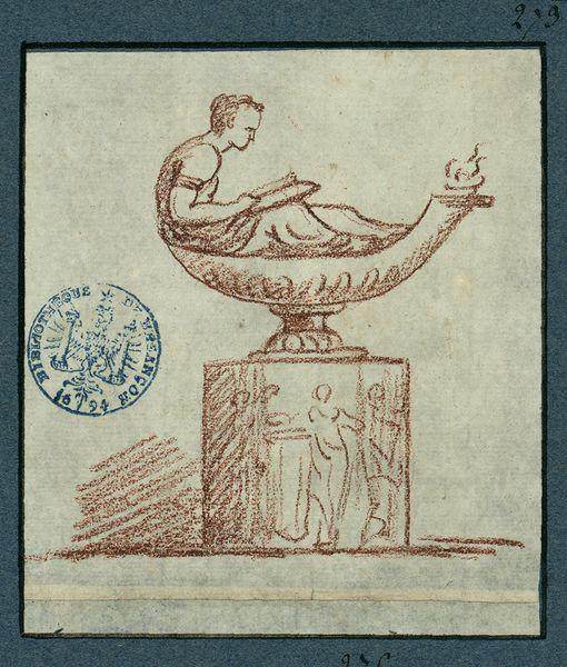 Lampe à huile décorée