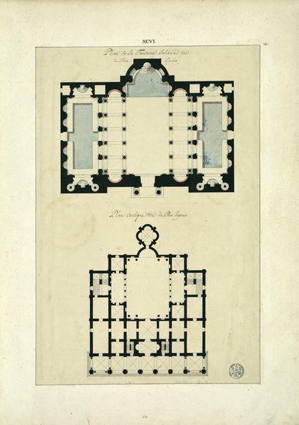 Plan de la fontaine Loliana, tiré de Pirro Ligorio. Plan antique, tiré de Pirro Ligorio