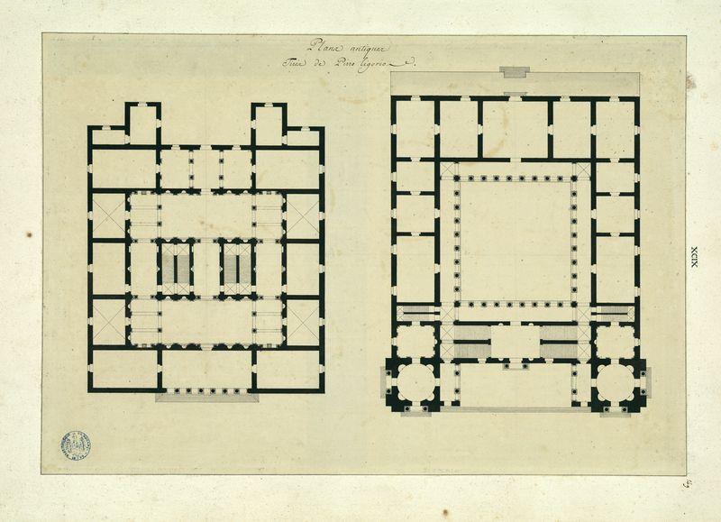 Plans antiques tirés de Pirro Ligorio