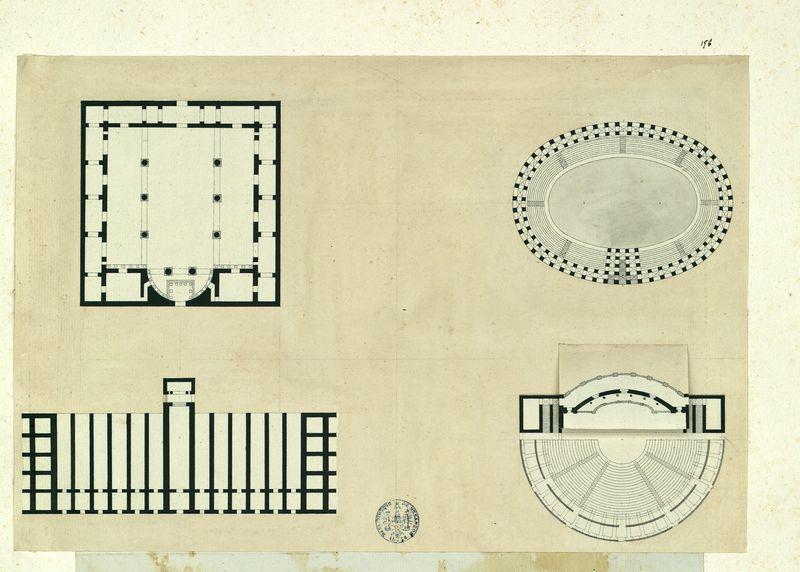 Plans tirés des manuscrits de Pirro Ligorio ?