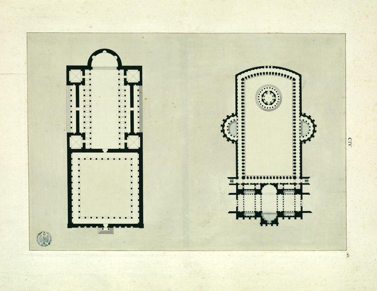 Plans tirés des manuscrits de Pirro Ligorio ?