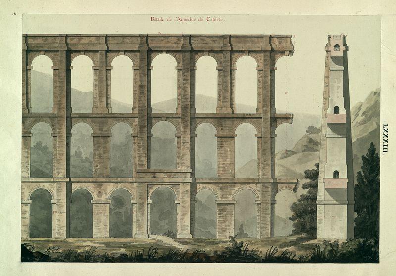 Détails de l'aqueduc de Caserte