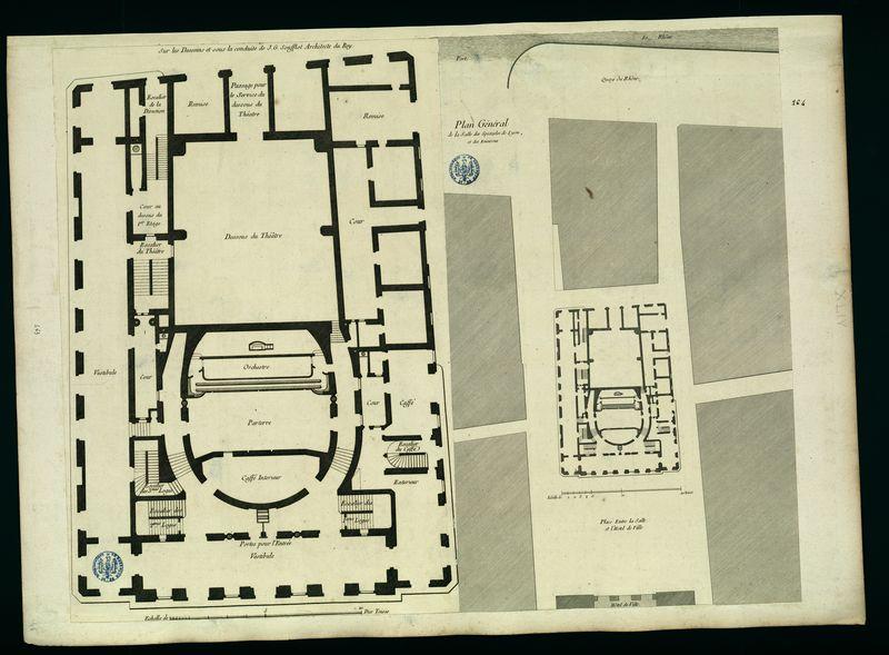 Plan général du théâtre de Lyon plan du théâtre et des environs