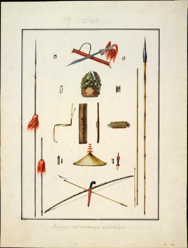 Timor - Armes et costume militaire