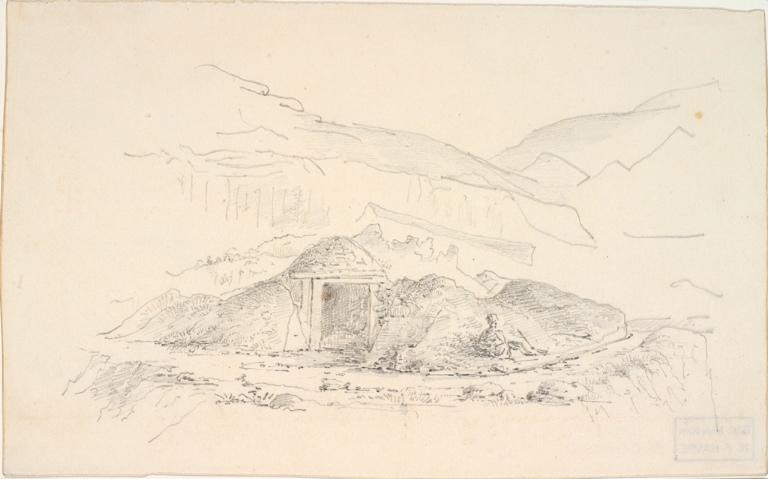 Abris de douaniers en pierre dans les éboulis de la falaise de la Hève