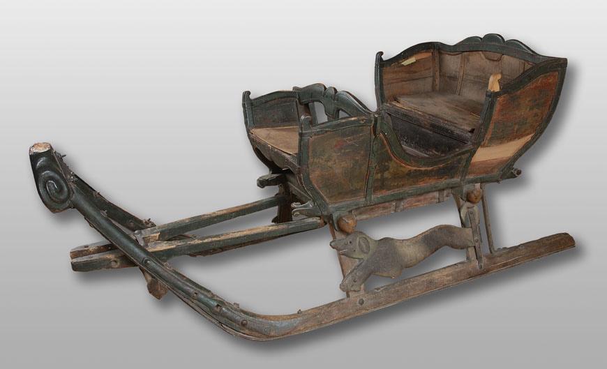 Traîneau polychrome (titre factice)