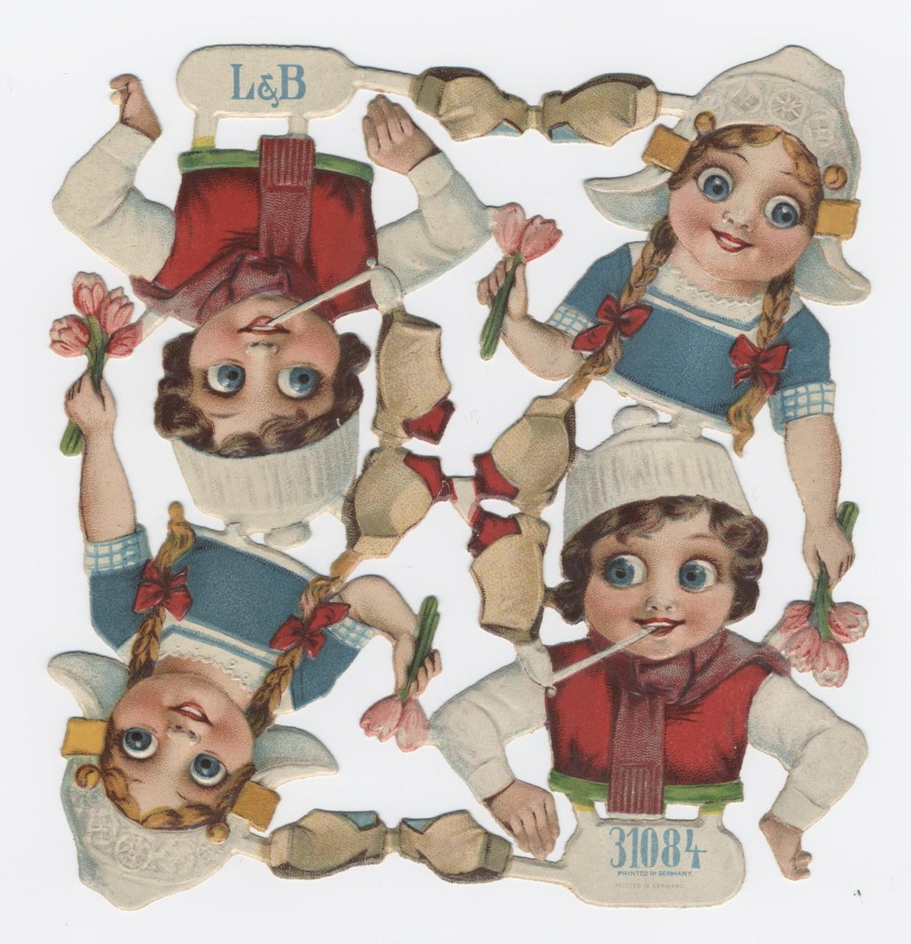 planche d'enfants en costume hollandais (titre factice)
