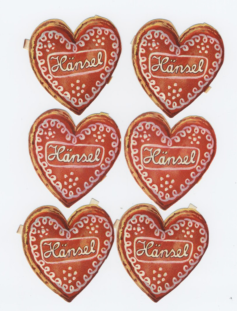 6 pain d'épices en coeurs, Hänsel  (titre factice)